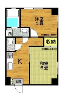 マリーナマンション原木【202号室】の間取り