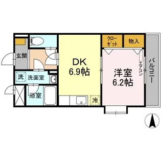 アメニティ富里【3階】の間取り