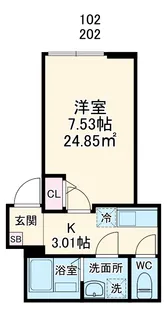 GRADUS検見川(1丁目)【2階】の間取り