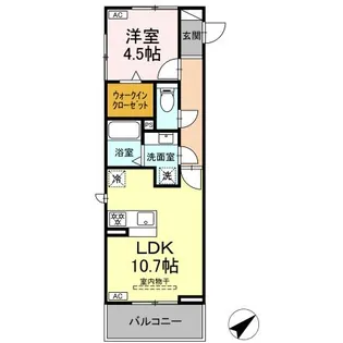 D-Square大和町【308号室】の間取り