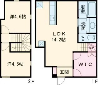 BOW House【cane号室】の間取り