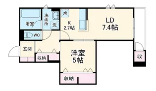 エヴァーガーデン(仮)上尾市ビューノルガロ【1階】の間取り