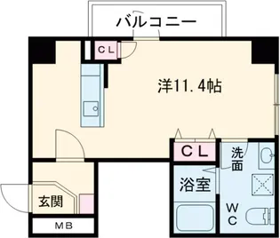 エスペランサ豊玉【1階】の間取り