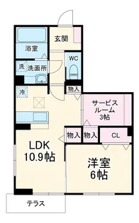 ローレルハイム【1階】の間取り