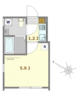 アザレ西小岩【3階】の間取り