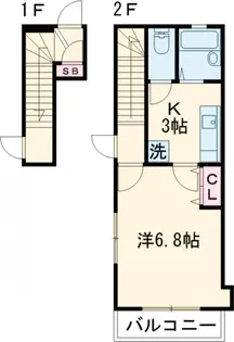 TEPPI=Ⅱ【201号室】の間取り
