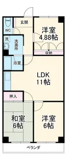 長良ロイヤルマンション【203号室】の間取り