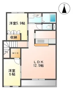 フォルテッシモ【2階】の間取り