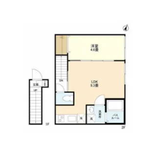 ウェルスクエア田園調布【2階】の間取り