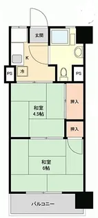 松戸パレス【3階】の間取り