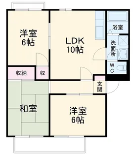 グリーンサイドマンション【203号室】の間取り