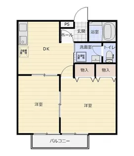 サンガーデンクレスト A【2階】の間取り