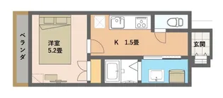 Azul Style LEQUIOS【301号室】の間取り