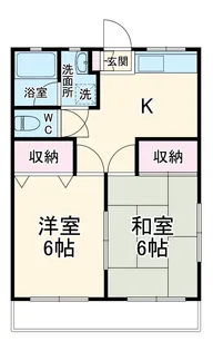 フラッツマキ【1階】の間取り