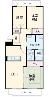 エミナンス・ドゥ・ファミーユA【3階】の間取り