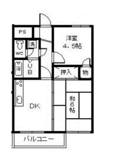 リバーサイド海老沼Ⅲ【203号室】の間取り