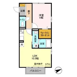 エイミーグラントD【1階】の間取り