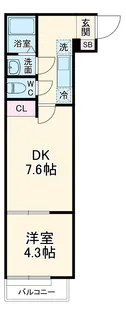 カインドネス所沢青葉台【3階】の間取り
