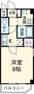 ストゥーディオK【3階】の間取り