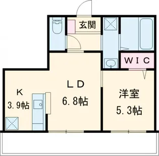 スレイベル井の頭【2階】の間取り