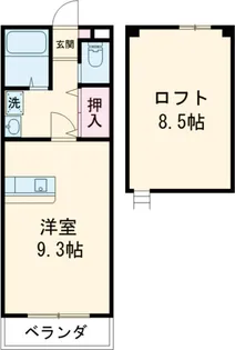 メイプルリーフ【1階】の間取り