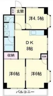 シャトー野比【3階】の間取り
