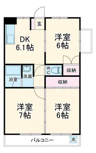 岐南グリーンハイツ【2階】の間取り