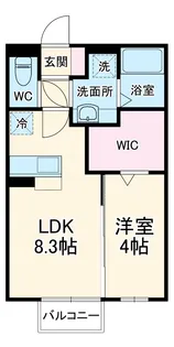 Villa Hermitage Court【1階】の間取り