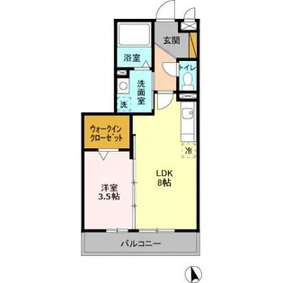 FOREST WIND【3階】の間取り