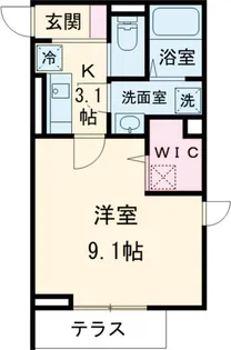Dスクエア乞田【1階】の間取り