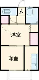 小美玉藤コーポ【1階】の間取り