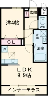 グリーンコートつくば B棟【103号室】の間取り