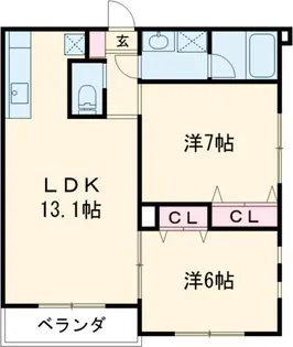 イーストピュア・パレス【2階】の間取り