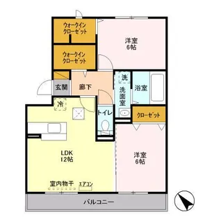 イリアンソス Ⅰ【1階】の間取り