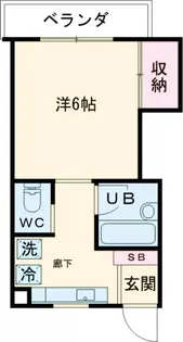 小島ハイツ2号【1階】の間取り
