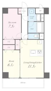 Spica【5階】の間取り