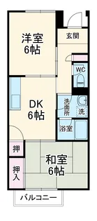 サープラス サカイ B【102号室】の間取り