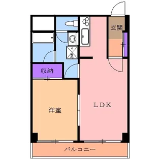 シャングリラ今泉【203号室】の間取り