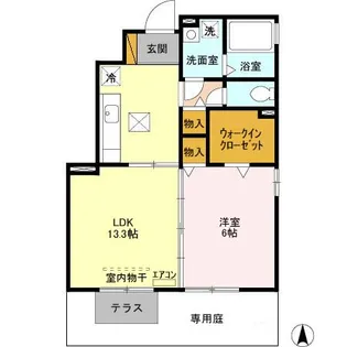 グリーンヴィラ カラビナN【1階】の間取り