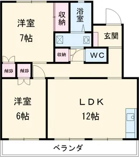 アルカディア【1階】の間取り