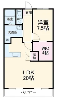 Bel Air Garden【201号室】の間取り