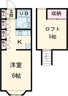 パティオ・ビラ【210号室】の間取り