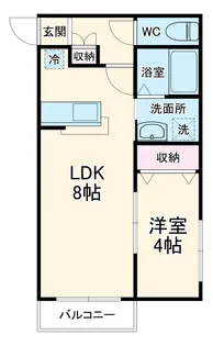 グリーンシャトル【1階】の間取り
