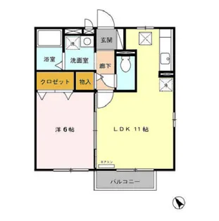 オーパスⅡ【1階】の間取り