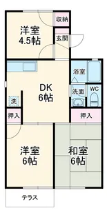 セジュールしろやま【2階】の間取り