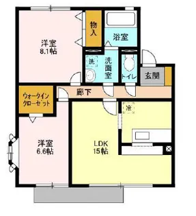 セジュールプラムハイツ【1階】の間取り