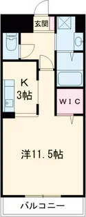 エソール中今泉【1001号室】の間取り