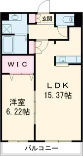 エソール中今泉【703号室】の間取り