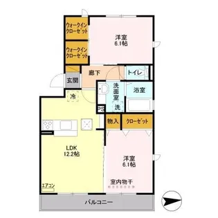 アローフィールド B【3階】の間取り