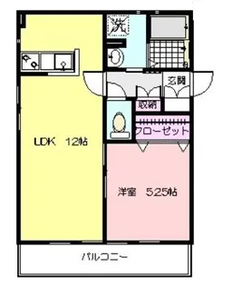 シャルール【1階】の間取り